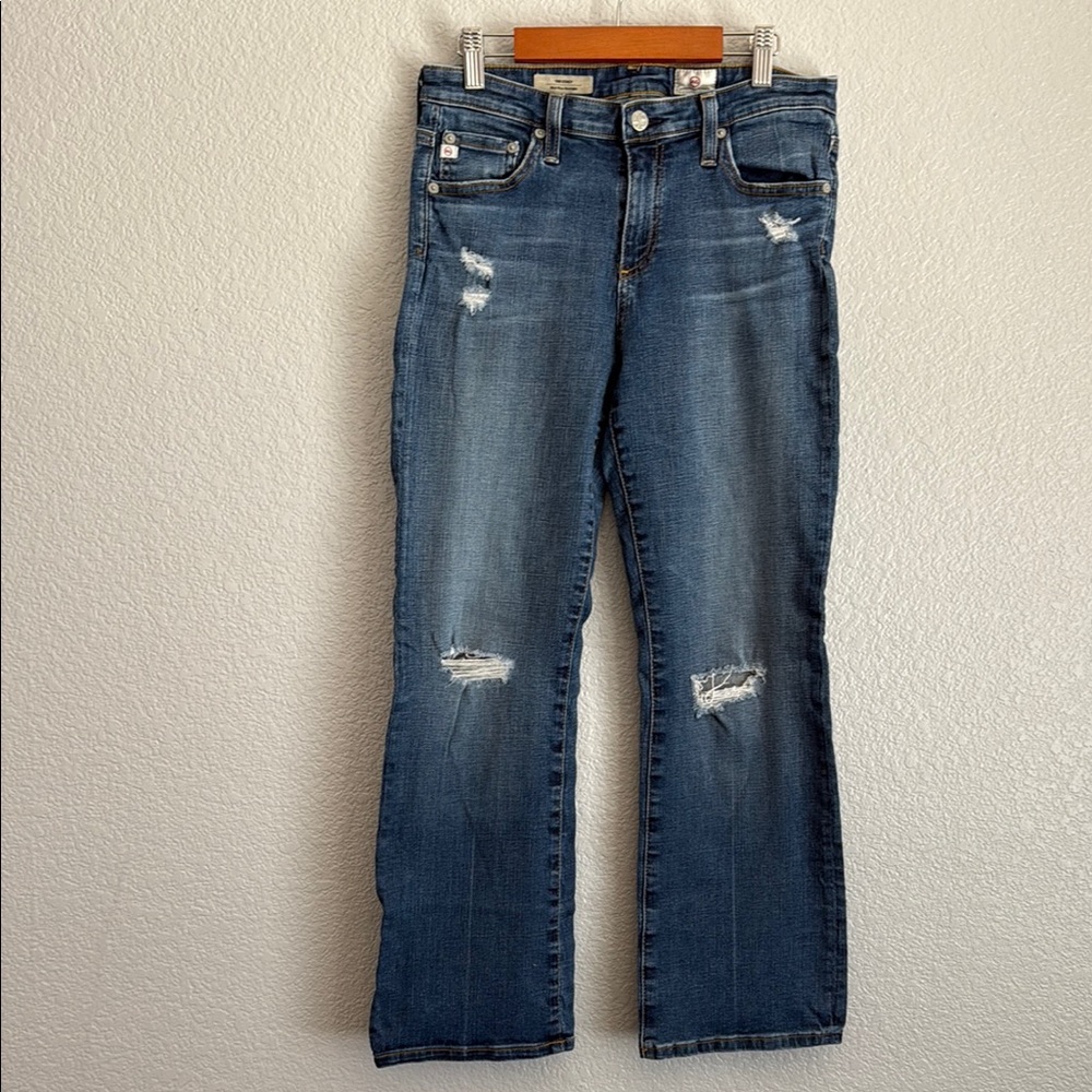 Ag Adriano Goldschmied Blue Straight Leg Jeans Size 28 Regular